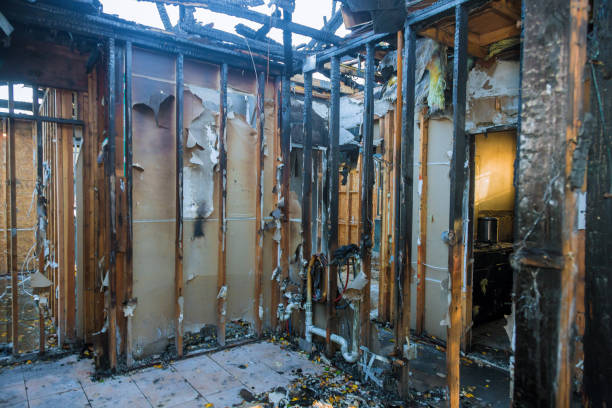 Professional Fire Damage Removal technician working in Cache, OK